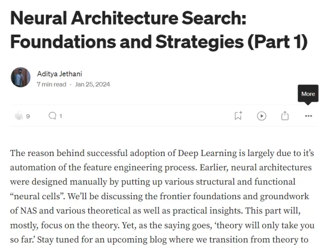 Neural Architecture Search article cover